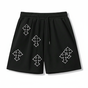 Pantalones Cortos Retro de Verano para Hombre, Estilo Hip-Hop, Tela Oxford de Lino/Algodón 240g, Estilo Americano, Transpirables, Felpa, Sólidos, Elásticos en la Cintura - Product Image 1