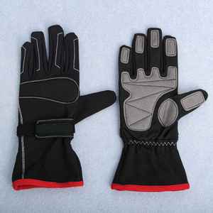Full <b>Finger</b> Racing Gloves Neoprene Adjustable Wrist <b>Strap</b> Non Slip Outdoor Activities Unisex - Product Image 1