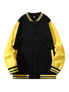 Customized Streetwear Designer Versity Mens <b>Jackets</b> Breathable Man <b>Jackets</b> Plus Size New Fashion Color Block Varsity Regular Fit - Product Image 1