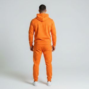 Survêtement zippé pour homme en coton et polyester, personnalisable, avec haut zippé, pour le jogging, service OEM - Product Image 5