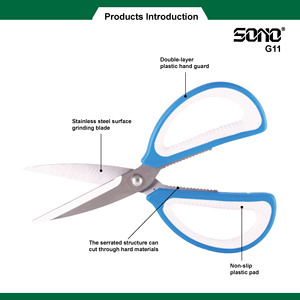 กรรไกรครัว SONO G11 ใบมีดสแตนเลส 6 นิ้ว คมกริบ ด้ามจับ TPR สำหรับคนถนัดขวา - Product Image 2