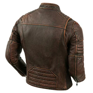 Brando Classic <b>Motorcycle</b> Biker <b>Jacket</b> Men's Genuine Cowhide <b>Buffalo</b> Leather Black Vintage Style Quick Dry Hot <b>jacket</b> for men - Product Image 4