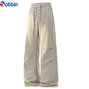 Unique Style Men <b>Trouser</b> New Style Men's Casual Sports Pants Mid Loose Wide Leg Dyed Spring Summer Straight Leg Spring Wear - Product Image 3
