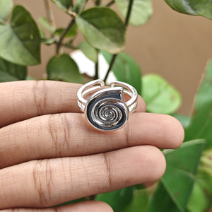 Elegant Modern Spiral Adjustable Minimalist 18k Silver Plated <b>Statement</b> <b>Ring</b> Trendy Best Design Women's Luxury Accessories Gift - Product Image 2
