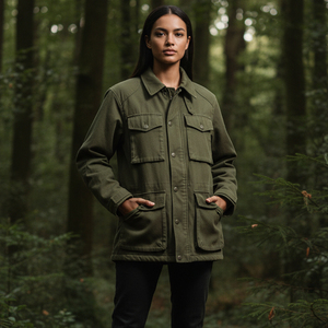 Chaqueta de Caza Silenciosa y Discreta, Impermeable, con Cierre de Cremallera, Estampado de Camuflaje, Transpirable, Ajuste Ergonómico, para Uso Profesional al Aire Libre - Product Image 6