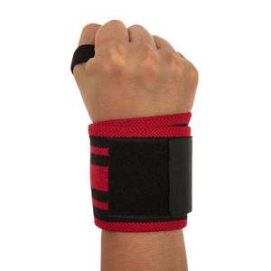ผ้าพันข้อมือยกน้ำหนักคุณภาพสูงสำหรับออกกำลังกาย พาวเวอร์ลิฟติ้ง ยิม  รับทำโลโก้ตามสั่ง ผ้าพันข้อมือยืดหยุ่น - Product Image 1