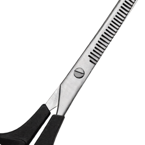 Double Sided Thinning <b>Shears</b> 7.5 Inch Black Handle Stainless Steel Hair Texturizing Scissors Professional Barber Salon <b>Tool</b> - Product Image 6