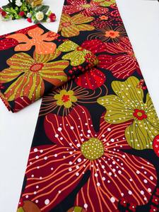 Premium South Africa African Wax Print and Ankara Cotton Fabric with Unique Custom Patterns for Modern Fashion Clothing and Text - Product Image 2