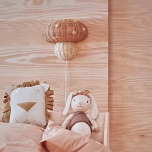 Mushroom rattan ceiling <b>light</b> shades handmade lampshade <b>pendant</b> <b>lights</b> kids rooms lighting - Product Image 6