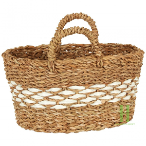 Trendy Straw Summer Bag <b>Boho</b> Water Hyacinth <b>Handbag</b> Handwoven Shoulder Bag Handmade Bag Women Beach Weaving Ladies From Vietnam - Product Image 6