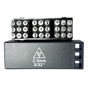 Juego de Sellos de Puntuación de Alta Resistencia de 2.5 mm (3/32\") con Troqueles para Caracteres Especiales, Incluido el $ #   % para Marcado de Acero - Product Image 2
