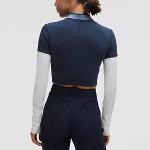 Conception de logo de marque personnalisé, tissu jersey 100% coton de haute qualité pour chemise femme, style streetwear, respirant, 210g, avec lettres - Product Image 2