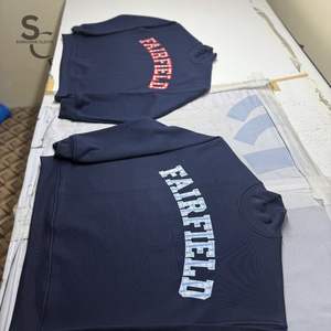 Sweat-shirt unisexe personnalisé à col montant, motif gingham, logo brodé et tissu molletonné en coton épais avec service OEM - Product Image 4