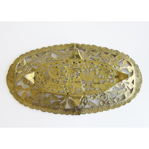 ชามเสิร์ฟทองเหลืองที่กำลังเป็นที่นิยมในวงการอุตสาหกรรม แสดงให้เห็นถึงความงดงามของงานโลหะทำมือ - Product Image 2