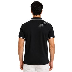 Camiseta Polo Personalizada en Blanco y Negro para Hombre, Manga Corta, Informal, para Golf, OEM, Marca Privada, Transpirable, Uniforme, Venta al Por Mayor - Product Image 2