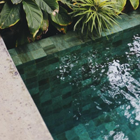 Baldosas de Piedra Sinterizada Verde Sukabumi para Piscinas Importadas de Indonesia