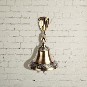 Campana de latón antigua para colgar en la pared, campana náutica para barcos, para cenas, Navidad y decoraciones, sonido profundo. - Product Image 5