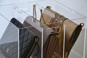 Sac à main en acrylique transparent et boîte de présentation de portefeuille Solution de stockage élégante moderne présentant la fonctionnalité de Style d'accessoires d'organisation - Product Image 3