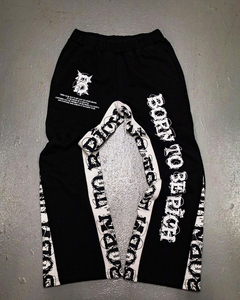 Ensemble de survêtement unisexe en coton respirant noir à capuche avec imprimé jaune intense, style Hip Hop, streetwear décontracté deux pièces grande taille - Product Image 3
