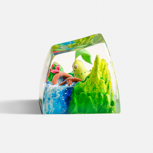 Teclas Artesanales Bosque Místico, Teclas Artesanales Personalizadas, Teclas Anime Lindas, Teclas Verdes, Juego de Teclas, Teclas de Madera - Product Image 2