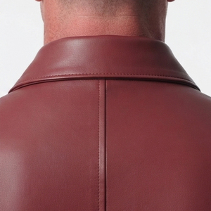 Blouson Bomber Moto Classique Homme en Cuir PU Zippé Réversible Écologique Qualité Supérieure Vente en Gros - Product Image 5