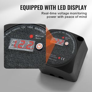 Kit Aislador de Batería Dual 12V 140Amp con Pantalla LCD Inteligente, Relé Sensible al Voltaje VSR, Modos Manual y Automático, Aislador de Batería Inteligente para Autos - Product Image 3