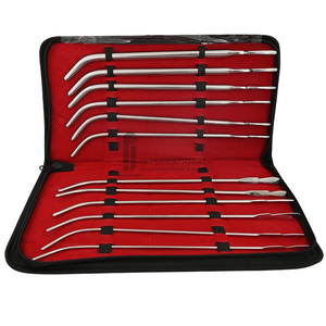 Juego de Dilatadores Uretrales Van Buren de Acero Inoxidable de Alta Calidad, 12 Piezas, Juego de Sondas Manuales, Uso Hospitalario en Cirugía Ginecológica, Peso Ligero - Product Image 1