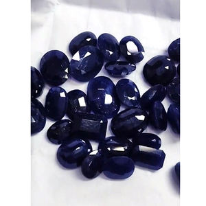 พลอยไพลินสีน้ำเงินธรรมชาติ 34 เม็ด ขนาด 12 มม. ถึง 16 มม. รูปทรงวงรีเหลี่ยมเพชรพลอย น้ำหนัก 218 กะรัต คุณภาพสูงจาก Iroc Sales แบบเจียระไน Neelam ราคา 349 ดอลลาร์สหรัฐ - Product Image 1