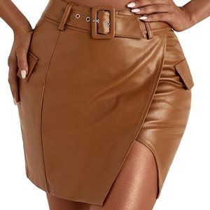Jupes en cuir légères et respirantes à prix abordable, nouvelle collection, très tendance, pour femmes - Product Image 1
