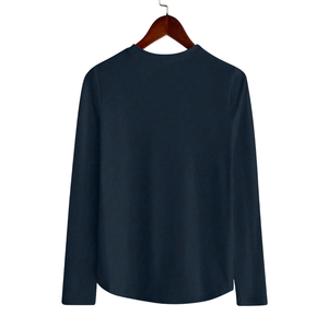 Womens Casual <b>Long</b> <b>Sleeve</b> Crew Neck <b>Top</b> Soft <b>Stretch</b> Fabric Everyday Shirt Comfortable Loose Fit Solid Color Fashion Wear Quick - Product Image 2