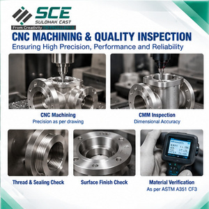 ตัววาล์ว ASTM A351 CF3 ผลิตด้วยวิธี Lost Wax Investment Casting และงานกลึง CNC รับผลิตแบบ OEM/ODM พร้อมปรับแต่งพื้นผิวตามความต้องการ - Product Image 4