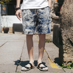 Pantalones Cortos Casuales para Hombre, Cintura Media, con Cordón Ajustable, Diseño Floral, 100% Poliéster, Alta Calidad, SS22 Essentials, Gran Venta 2026 - Product Image 2