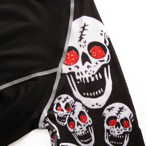 Men Long Sleeve Rash Guard <b>Skull</b> Print Compression Shirt Quick Dry Polyester Full Sleeve Sport <b>Top</b> - Product Image 6