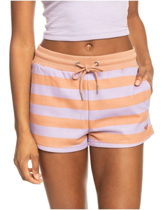 Custom 2026 Casual Women's Shorts Sweat Shorts in Brown Orange <b>Elasticated</b> Rib Waistband with Draw <b>cord</b> Side Pockets - Product Image 1