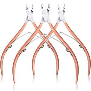 Juego de 3 Piezas de Cortaúñas Profesional de Acero Inoxidable Clásico y Lujoso, con Abertura de Mandíbula Ancha y Cuchilla Curva para Uñas de los Pies - Product Image 3