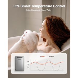 Scaldabagno a propano senza serbatoio da 8 galloni con controllo temperatura intelligente 191000 scaldabagno a Gas BTU - Product Image 3
