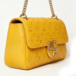 Elegant Women's Zipper <b>Shoulder</b> <b>Bag</b> New Style PU Chain <b>Strap</b> Detachable Metal Accessories Fashionable Daily Party Handbag - Product Image 4