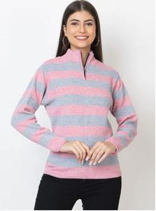 Pull d'hiver zippé à col montant, tendance et décontracté, pour usage quotidien, en promotion, par l'exportateur - Product Image 3
