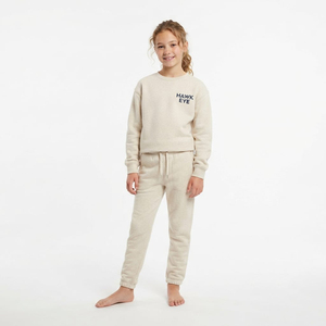 Conjunto Deportivo de Dos Piezas para Niños, Sudadera de Cuello Redondo de Algodón y Pantalones Deportivos, Estilo Casual con Hombros Caídos, Fabricante - Product Image 1