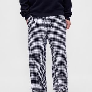 Pantalones de dormir de algodón premium para hombre, transpirables, suaves, de ajuste holgado, para estar en casa, calidad mayorista. - Product Image 2