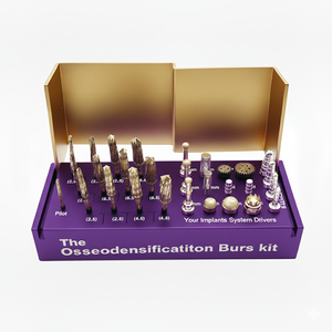 Kit de 29 fraises pour implant dentaire, osseodensification, lifting du sinus maxillaire et extension osseuse en chirurgie implantaire - Product Image 2