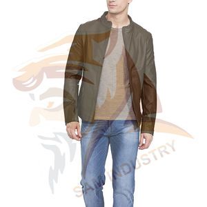 Chaqueta de Cuero para Hombre de Alta Calidad, a la Moda, para Uso en Exteriores, Ropa Masculina, Chaquetas de Cuero para Adultos - Product Image 3