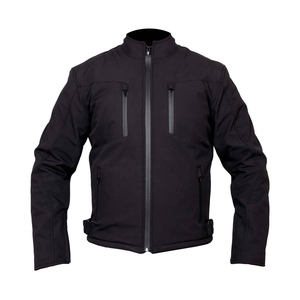 Veste de pluie coupe-vent noire pour homme, couleur personnalisée, col montant, coupe régulière, imperméable, poches zippées, manteau d'hiver d'extérieur - Product Image 1
