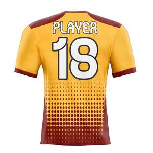 Camiseta de Fútbol Sublimada Personalizada al por Mayor, Uniforme de Equipo Transpirable de Secado Rápido, Fabricante OEM, Proveedor de Ropa Deportiva - Product Image 3