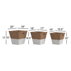 ตะกร้าหญ้าทะเลสานมือตกแต่งด้วยการตกแต่งที่หรูหรา - Product Image 5