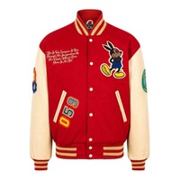 Vestes bomber en laine noire de haute qualité avec logo personnalisé, manches en cuir, coupe-vent, écologiques, pour adultes et enfants, vente en gros