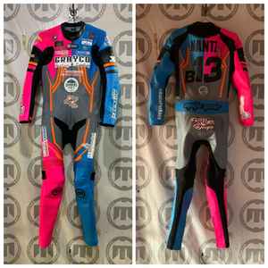 Combinaison de course de moto tout-terrain en cuir personnalisable de haute qualité 2026, coupe-vent, imprimée, pour hommes, protection complète - Product Image 5