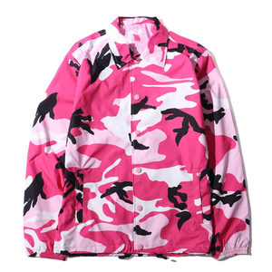 Glory Custom <b>Camo</b> Windbreaker Oversized Turn Down Collar Button Closure Premium Quality <b>Jacket</b> OEM Wholesale - Product Image 2