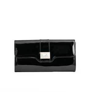 Black Fashionable Formal Evening <b>Bag</b> Clutch with Button Decoration - Product Image 3