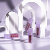 Kit de Brillo Labial en Gel de Doble Capa Velvet de Black Rouge Coreano para Mujer, 2 DL07, Altamente Pigmentado, Hidratante, Larga Duración, Rojo Fauvista